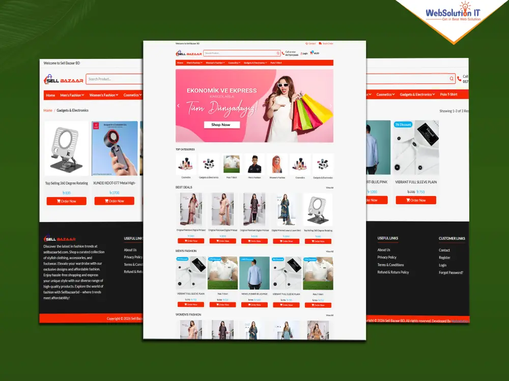 Sell Bazaar BD Ecommerce Website