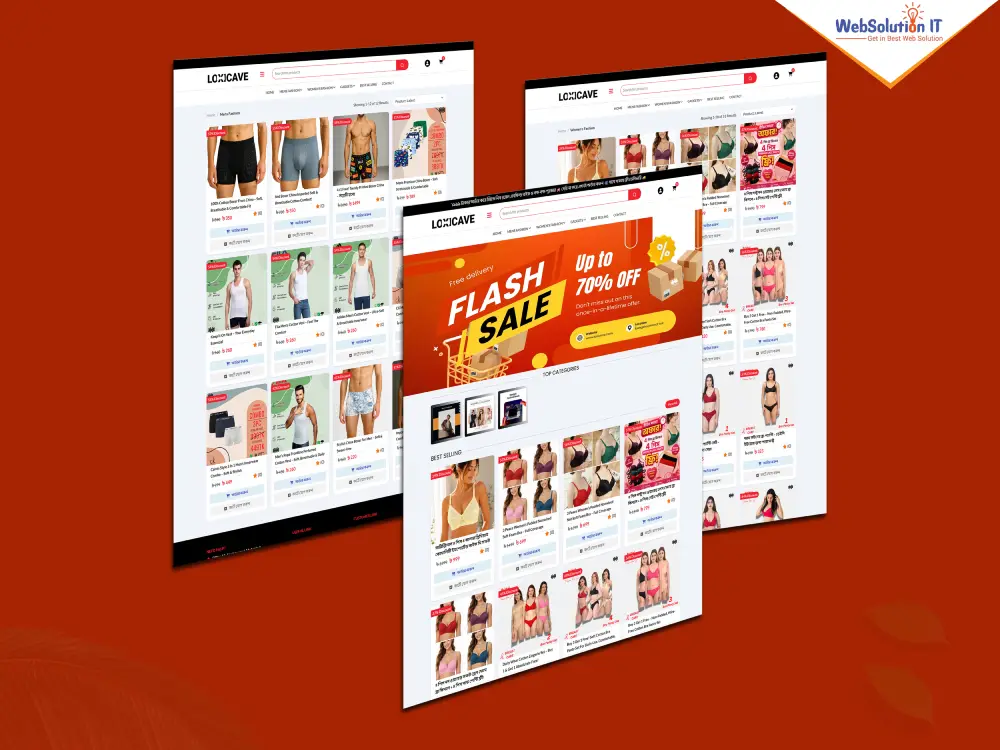 Loxicave Ecommerce Website