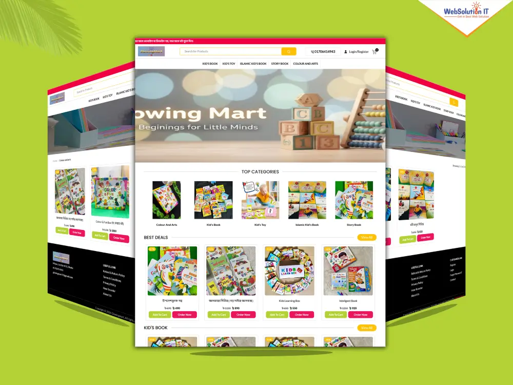 Glowing Mart Ecommerce Website