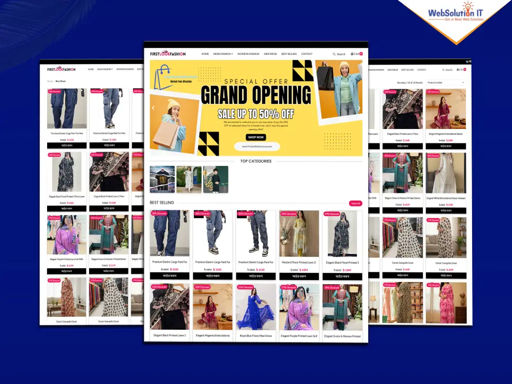 First Look Fashion Zone Ecommerce Website