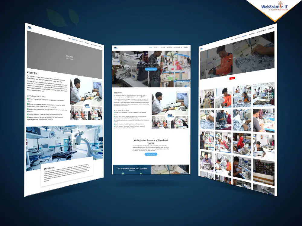 Ara Fashion Business Website
